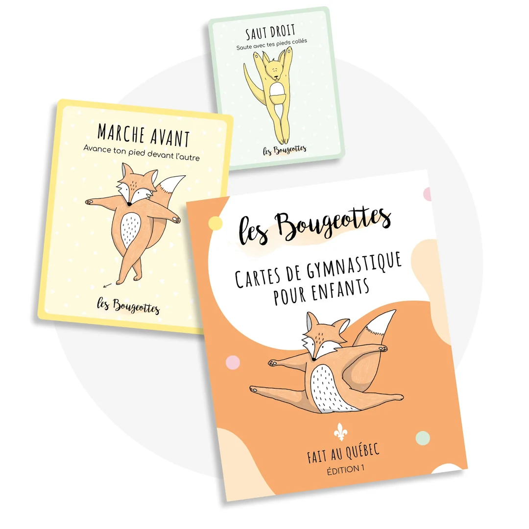 Les Bougeottes cartes de gymnastique